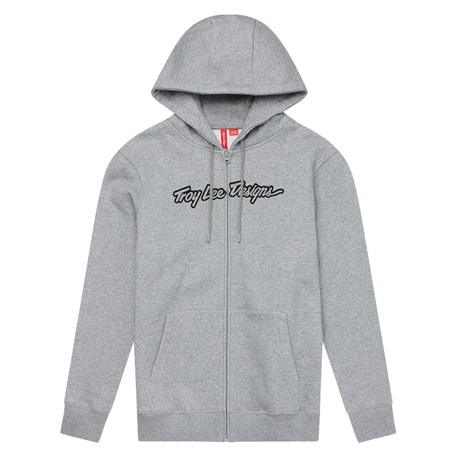 Troy Lee Designs Spring 2025 MX Signature Full Zip Hoodie Grey Heather